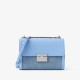 Charles Keith Chain Flap Shoulder Bag Denim Blue Charles Keith Chain Flap Shoulder Bag Denim Blue